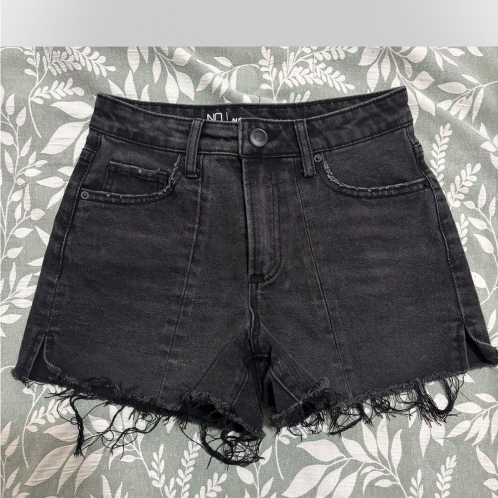 Black Denim Women's Shorts
